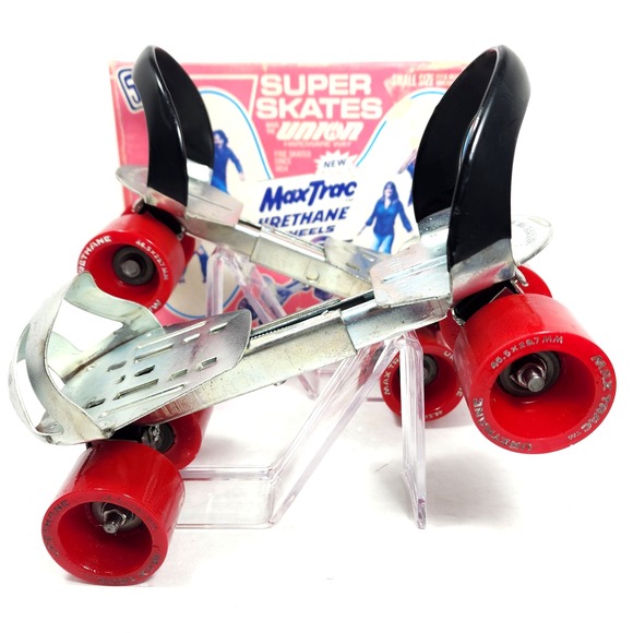 VTG Steven Super Skates Max Trac Urethane Wheels 1978 Roller Skates 1452 Sz Sm. - Picture 10 of 16